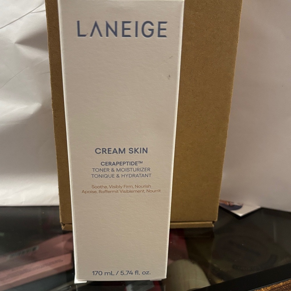 LANEIGE Cream Skin Toner & Moisturizer - White and Blue